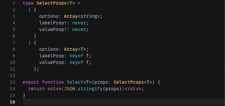 Adding generics to Select types