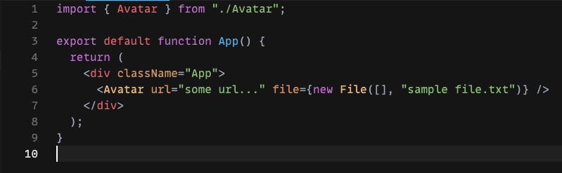 Avatar client sample