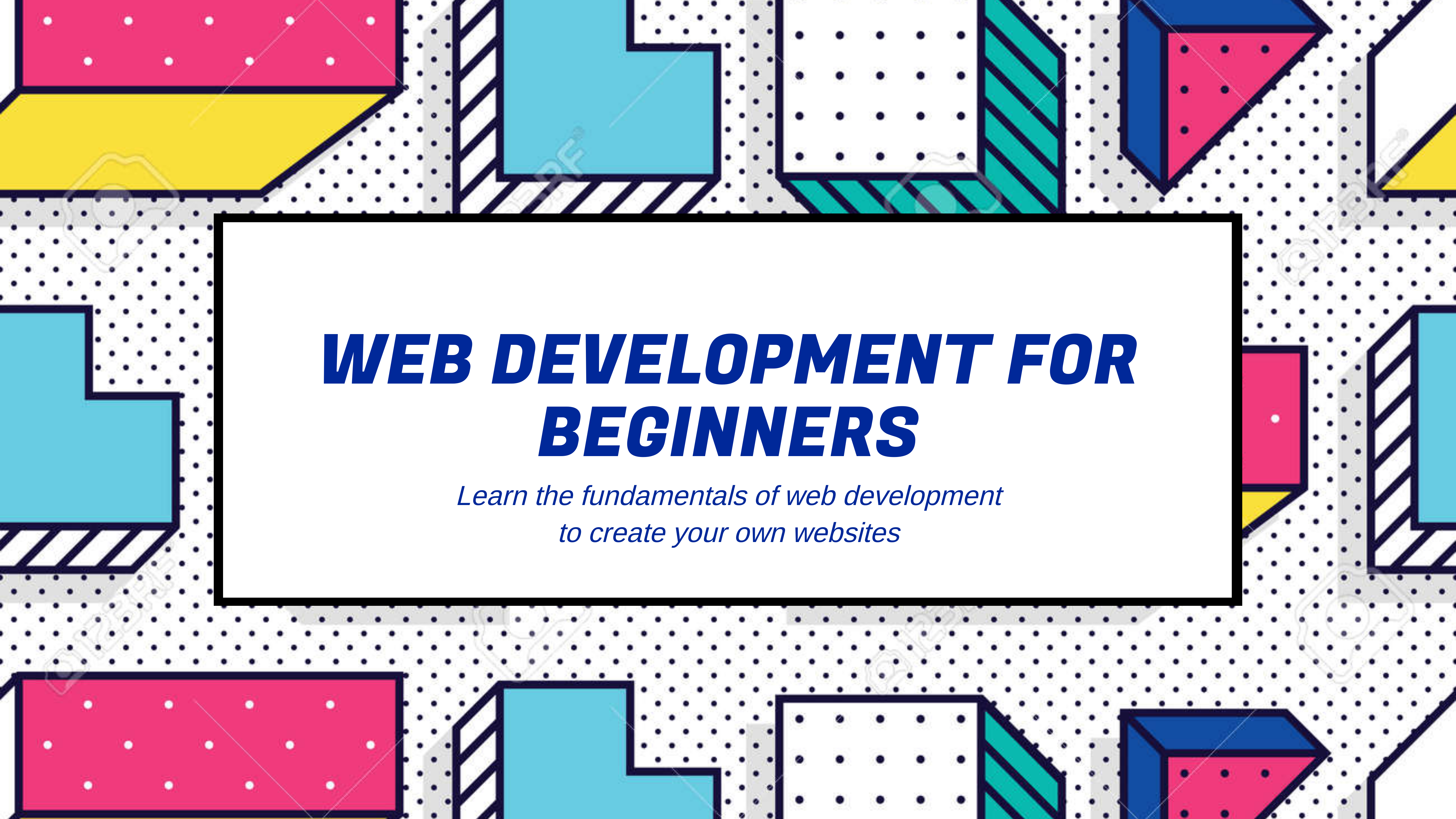 wed development for beginners course