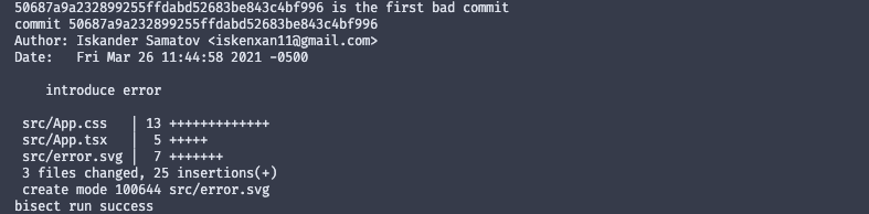 automated script result