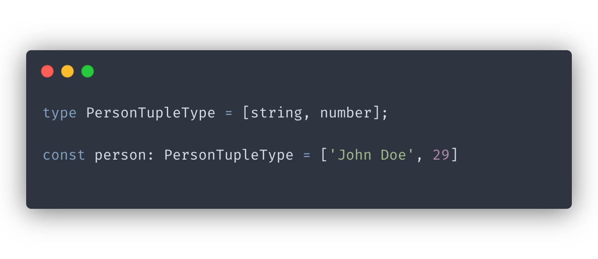tuple type sample