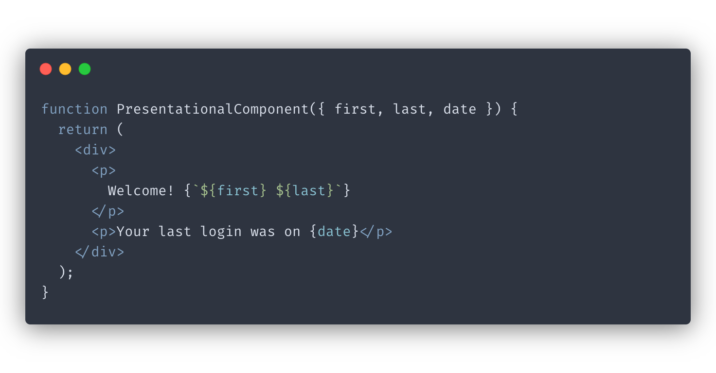 Presentational component primitives