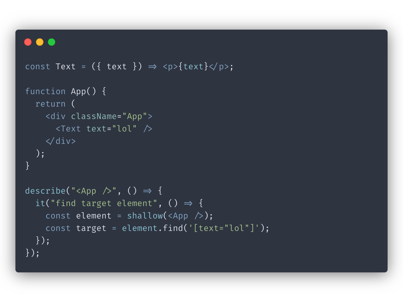enzyme find component prop