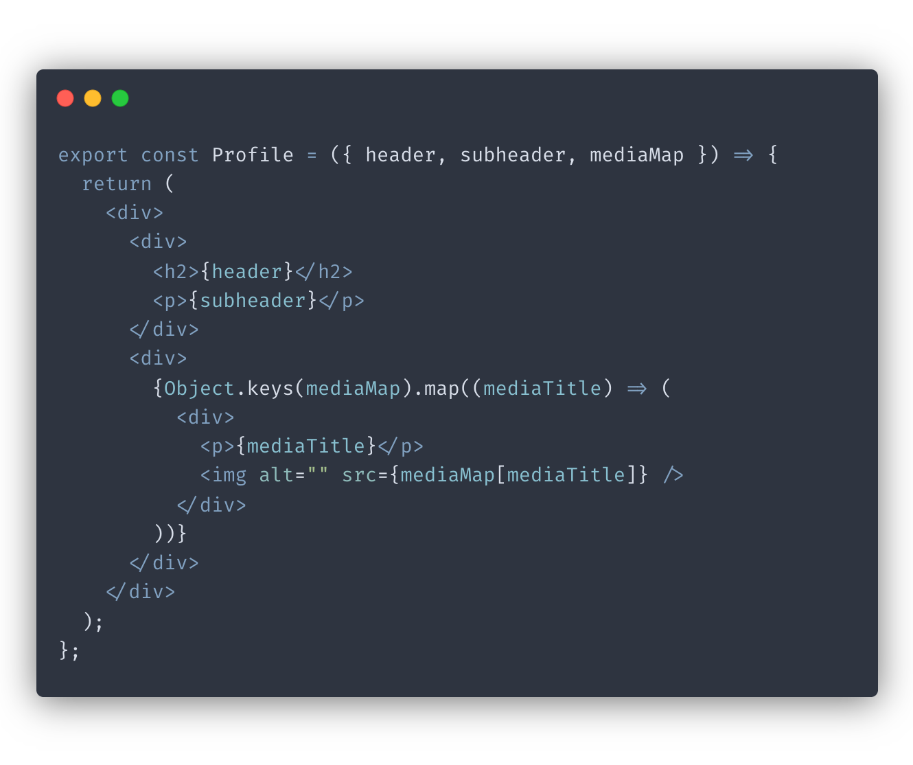 react reusable components - flat object props