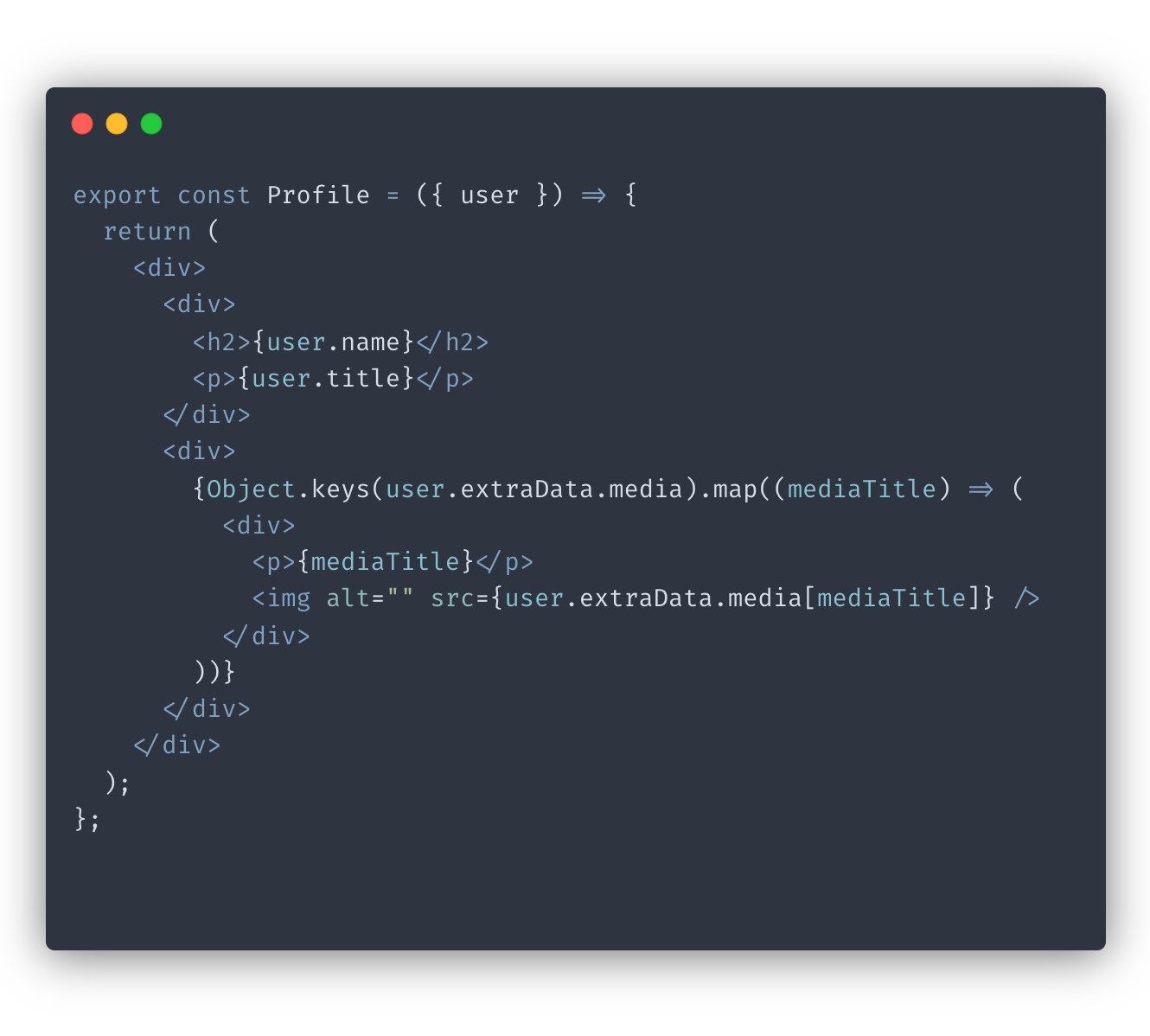 react reusable components - nested object props
